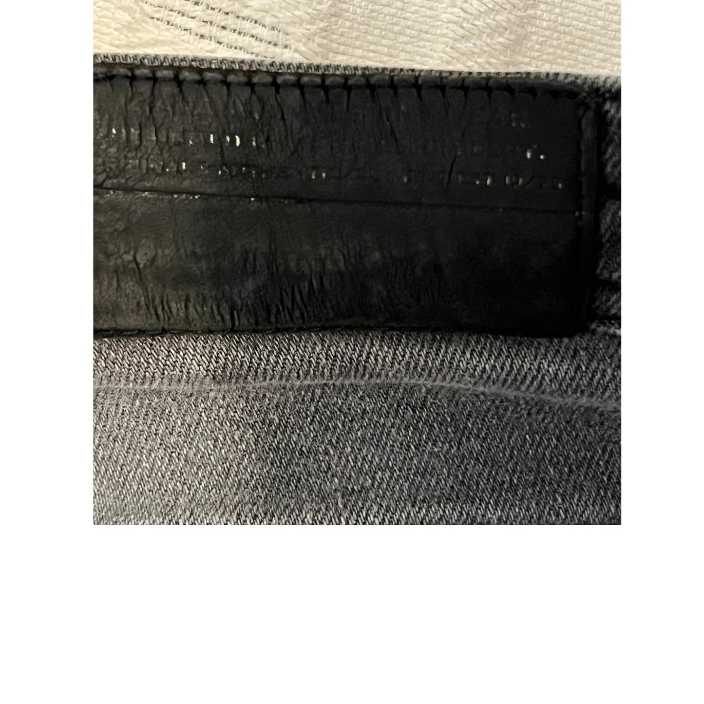 Vaqueros slim de primera calidad para hombre, color negro, talla 34x30