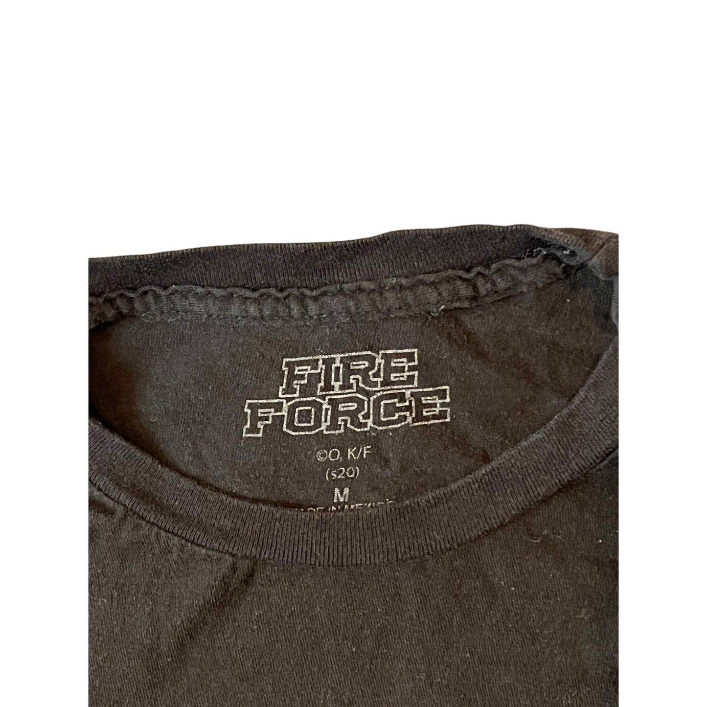 Fire Force Anime Type Black TShirt