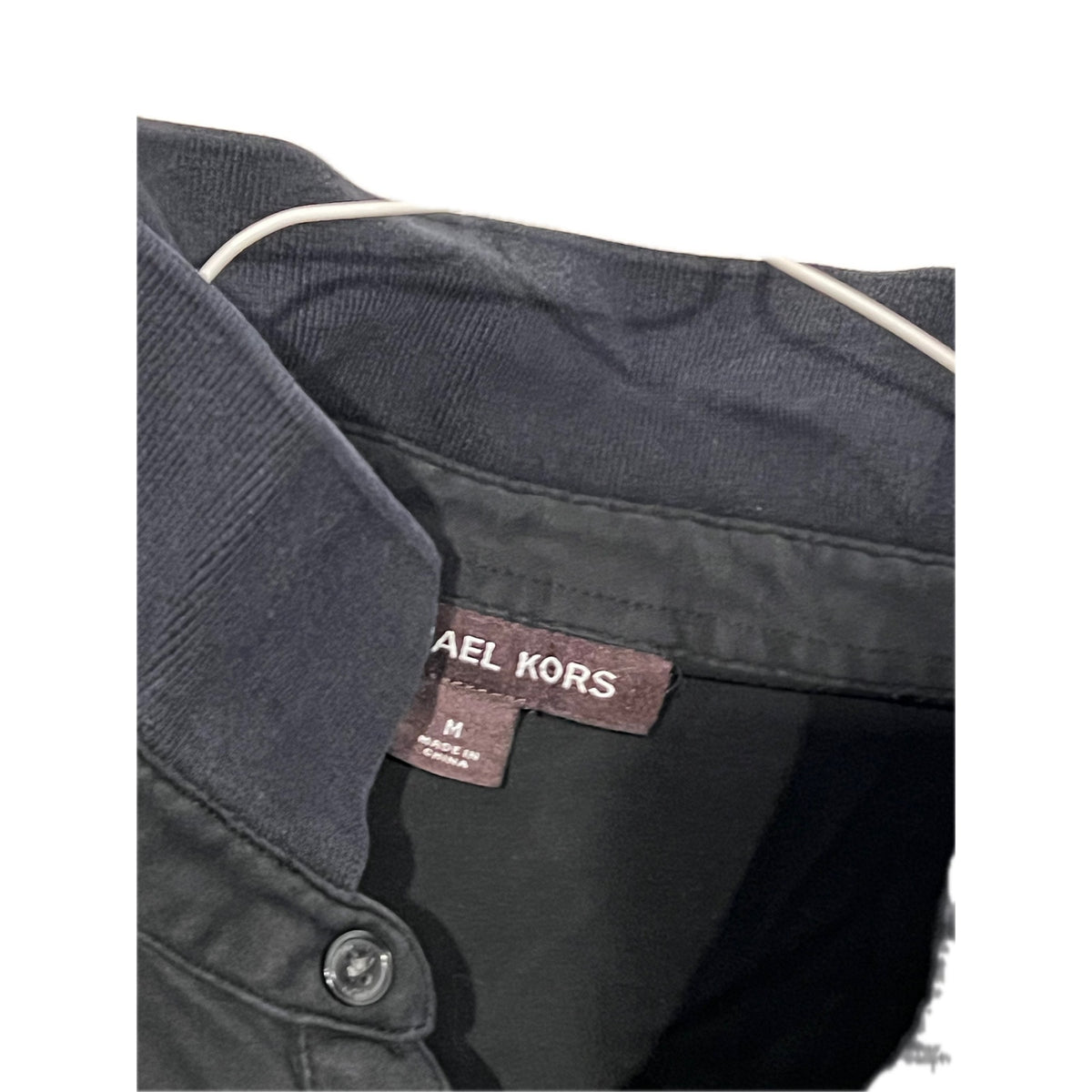 Michael Kors Black Polo Golf Shirt Mens Medium