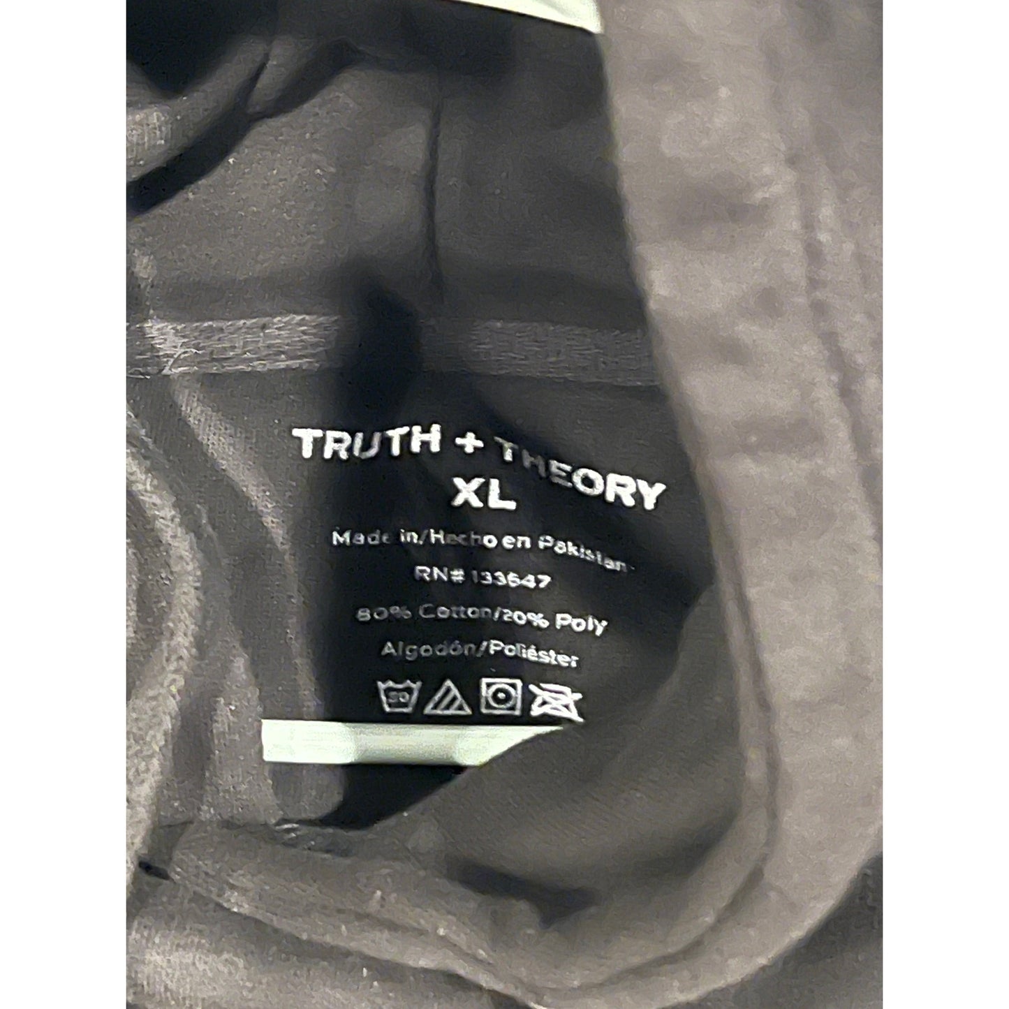 Thruth + Theory New York State of Mind Black Hoodie Mens XL