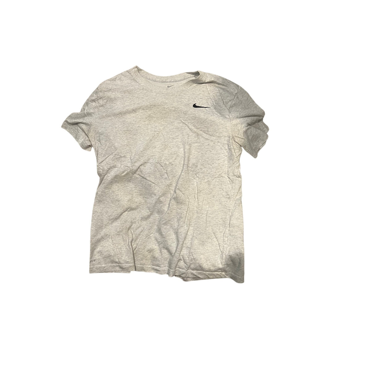 The Nike Tee Dri Fit Gray T-Shirt Mens Medium