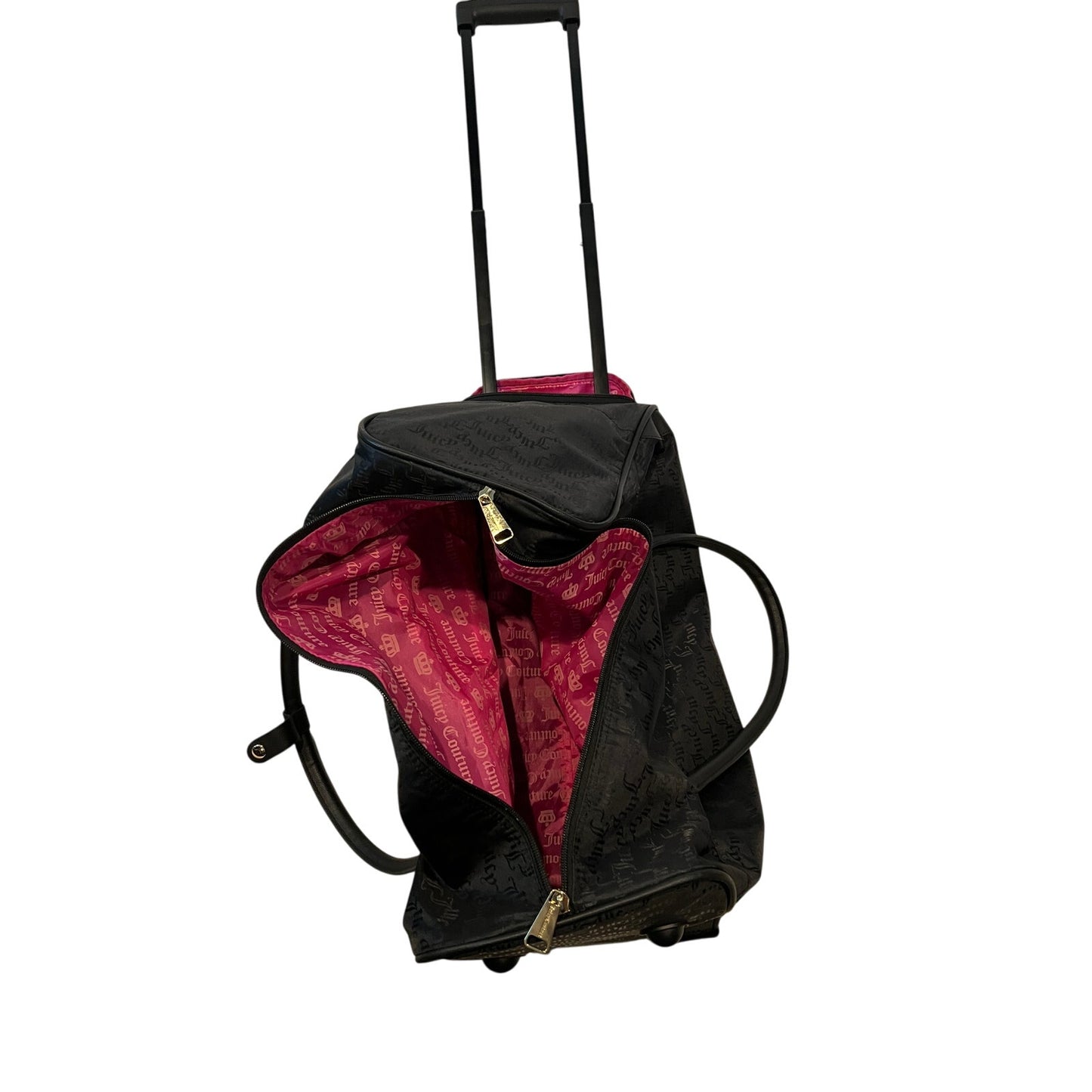Juicy Couture Soft Shell Spinner Roller 22"x15"x8" Tote