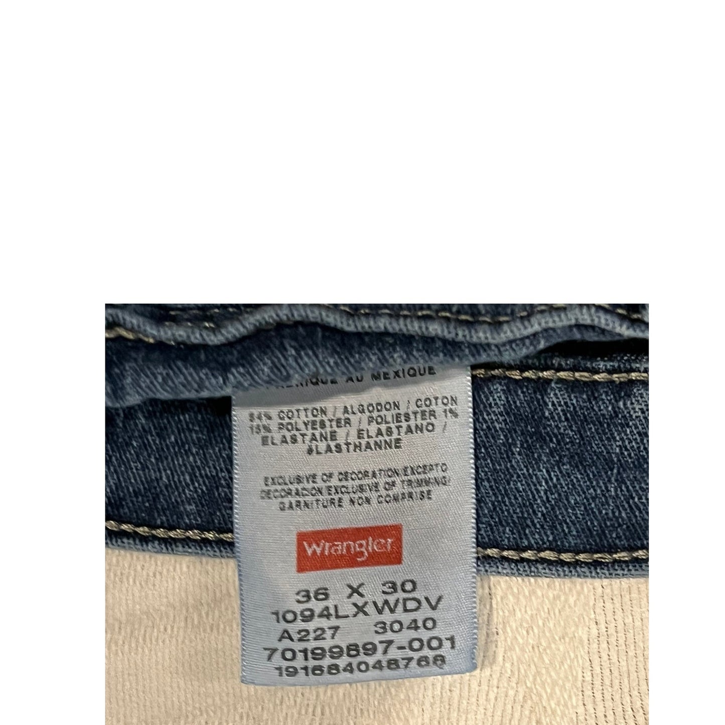 Wrangler Straight Fit Jeans 1094LXWDV A227 3040 36x30