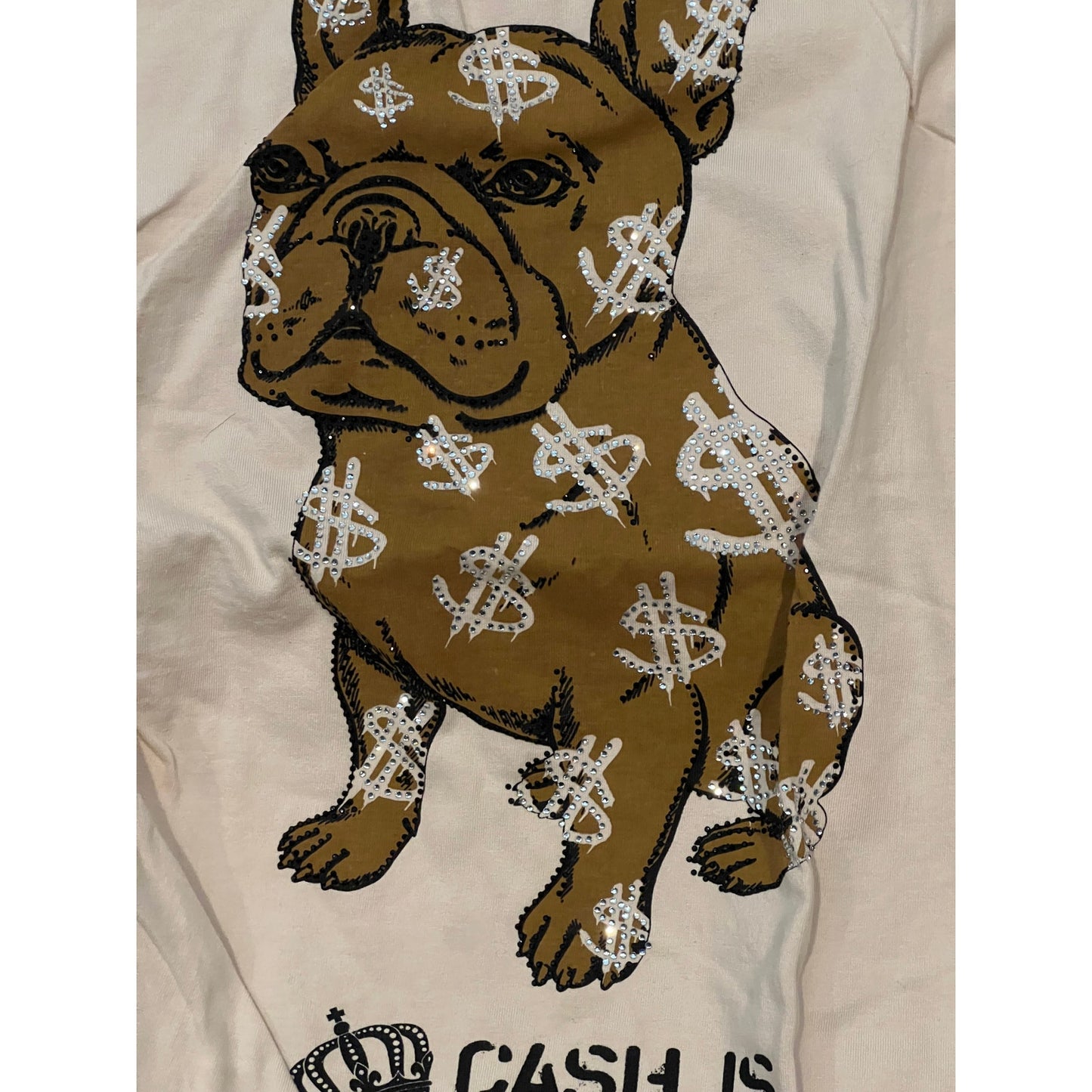 Super Massive Bulldog Cash is King Tee Shirt Mens Med