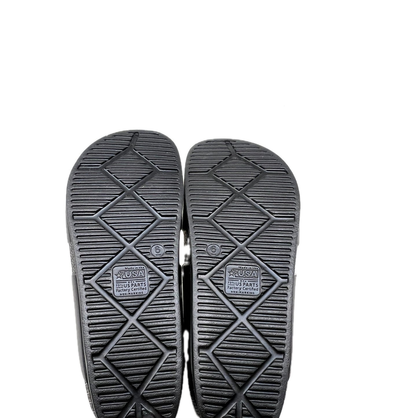 Sandales classiques Target, noires, à deux brides, pour homme, taille 6