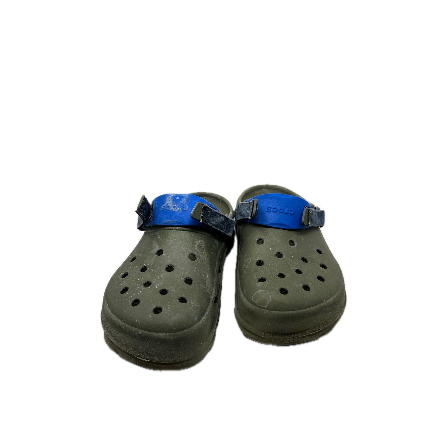Zuecos Crocs icónicos verde militar hombre 10 mujer 12