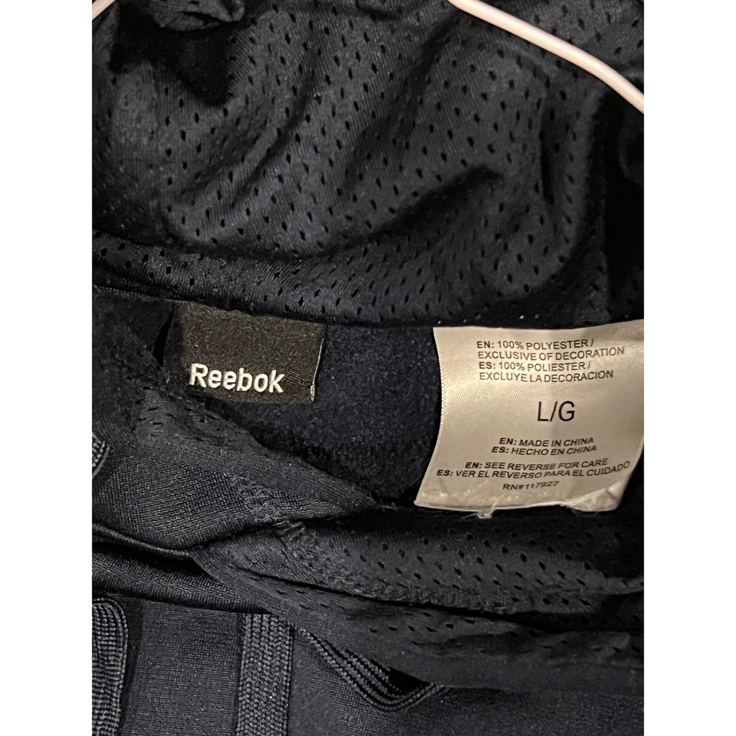 Reebok Black Hoodie Mens L