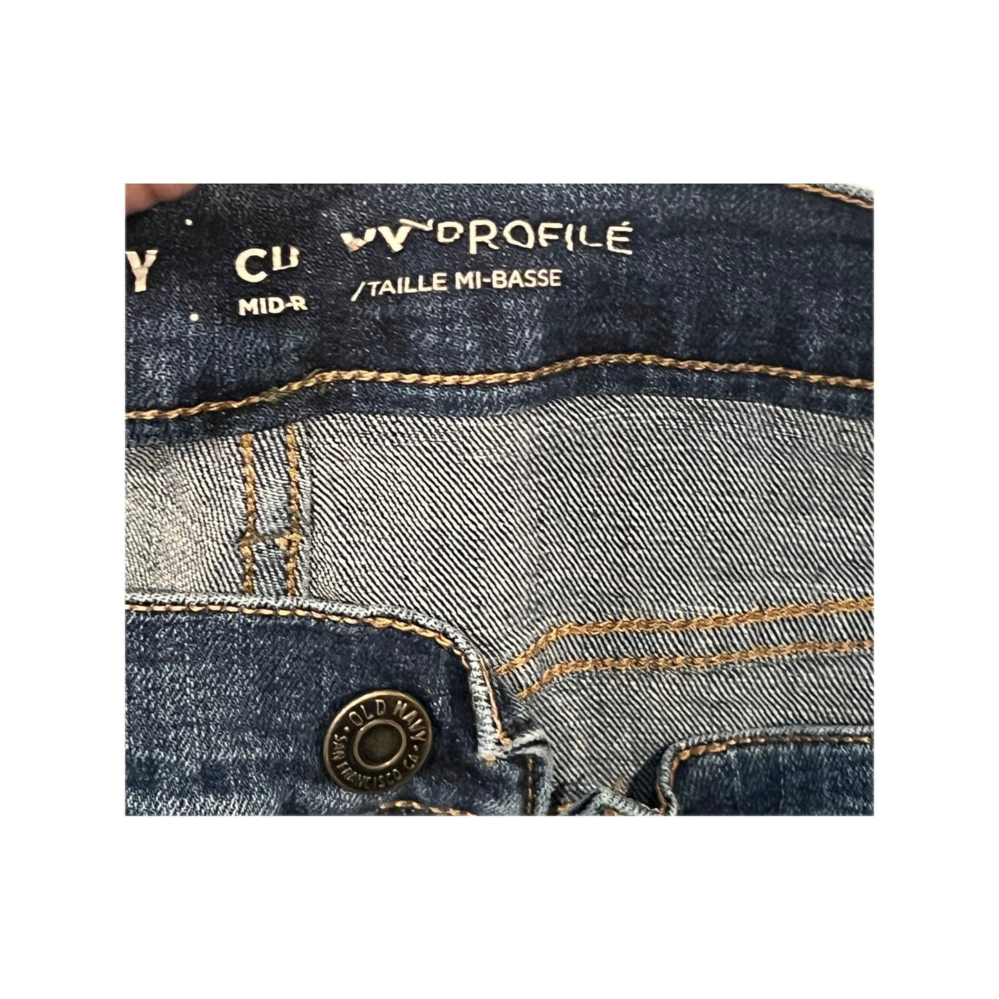 Old Navy Mid Rise Jeans, Womans Size 16 Large