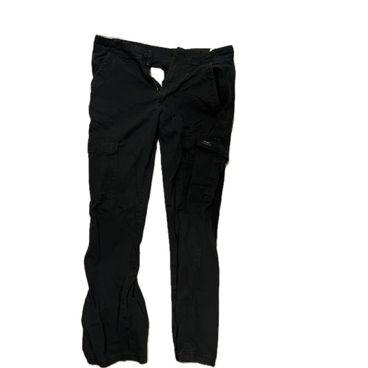 Wrangler Black Relaxed Fit Cargo Pants Mens 29x30
