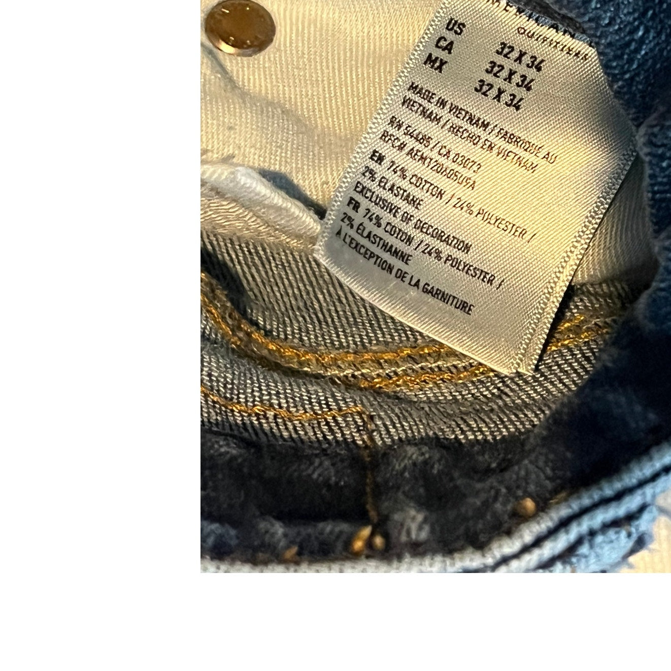 Jean droit original American Eagle 32x34