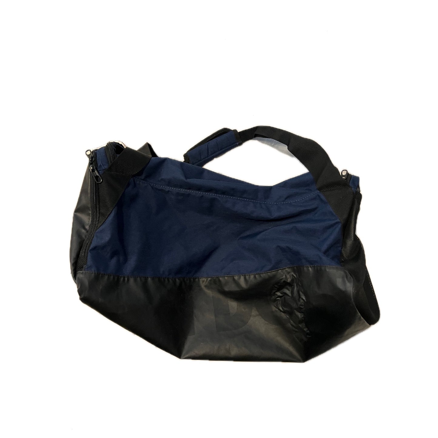 Nike Brasilia 9.5 Blue Black Medium 60L Duffel Gym Bag