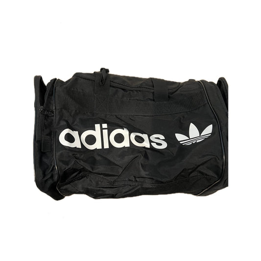Adidas Defender Small  Black White  Duffel Gym Bag 18x10x10