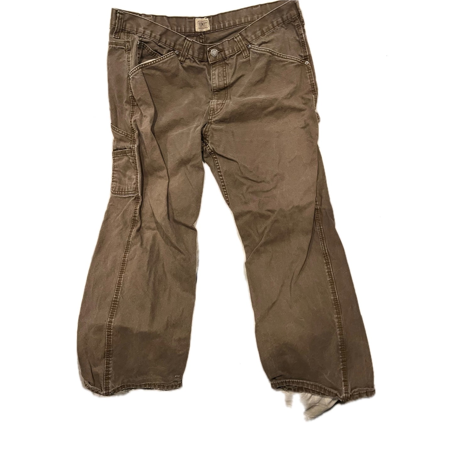 Schmidt Workwear Jean de travail cargo marron pour homme 40x30