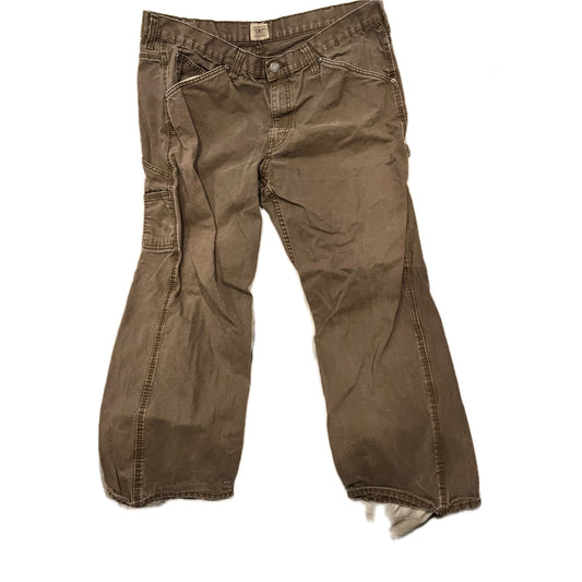 Schmidt Workwear Brown Cargo Carpenter Work Jeans Mens 40x30