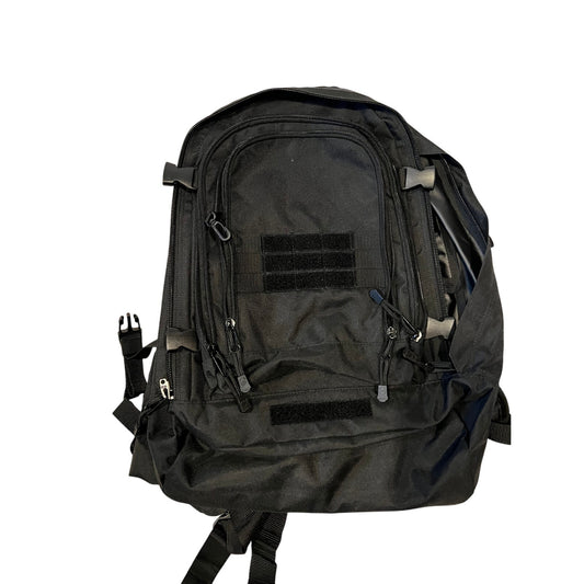 Mercury Black XL Tactical Backpack w Hip Flaps