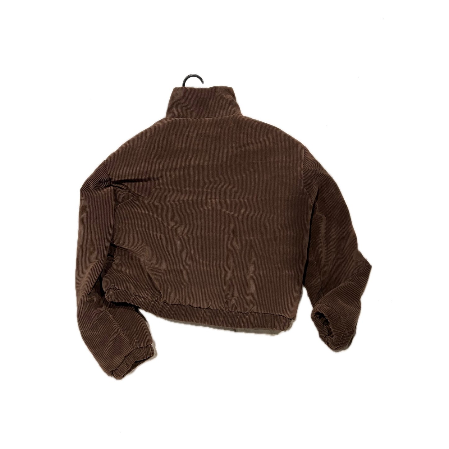 Chaqueta Corta de Pana Marrón Fashion Nova para Hombre Talla L