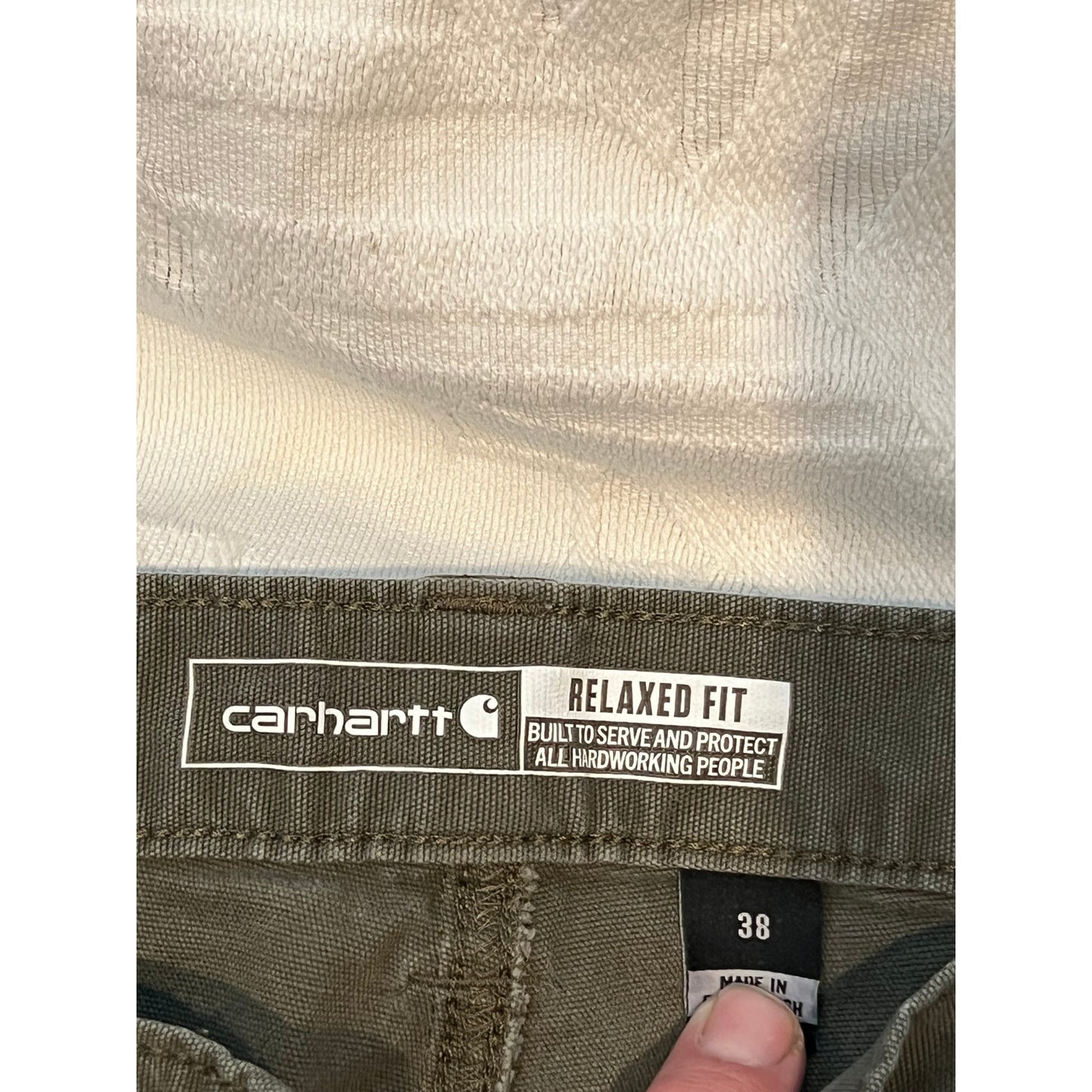 Carhartt Black/Charcoal Gray Cargo Shorts Mens L 36-38x9