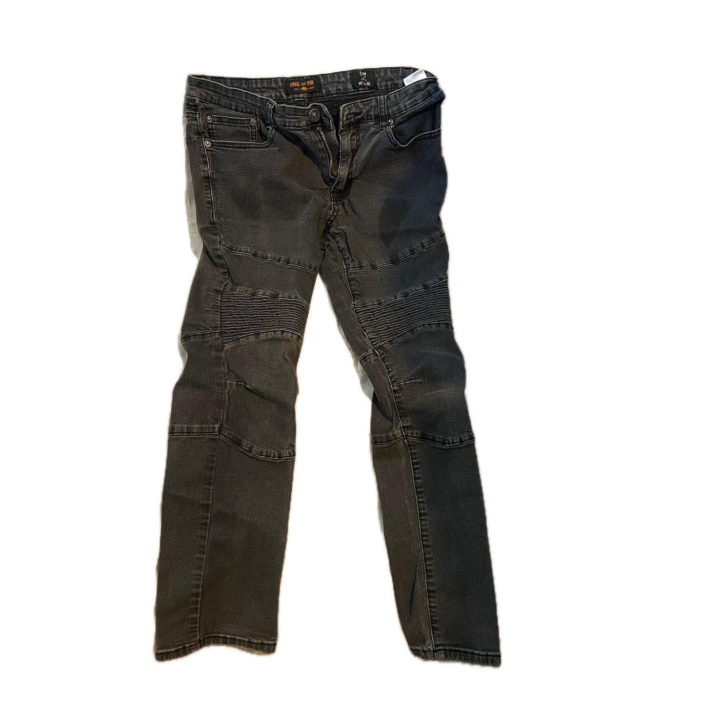 Ring Of Fire Jean Noir Côtelé Coupe Ajustée Homme 30x28