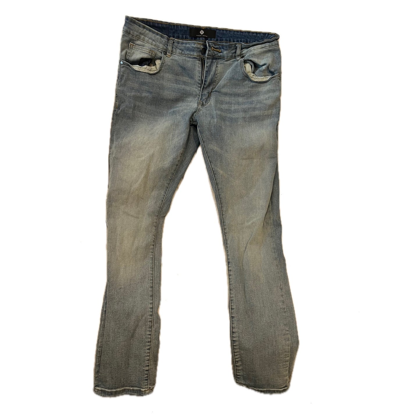 Focus Jeans Jeans Azules Rotos Para Hombre 36x32
