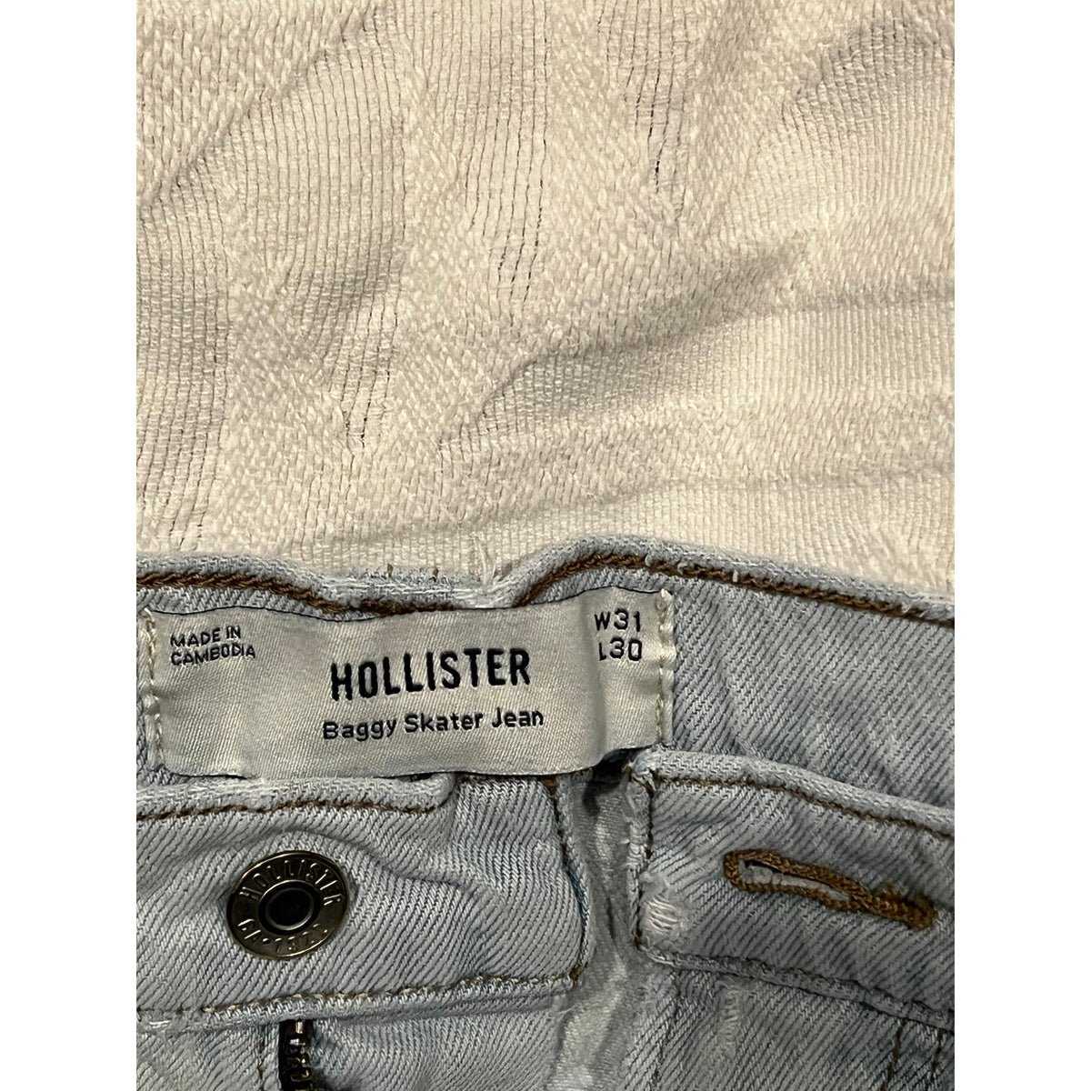 Hollister Baggy Skater Blue Jeans Mens 31x30