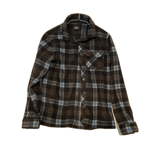 O'Neill Men's Plaid Flannel Button-Up Shirt - Size S