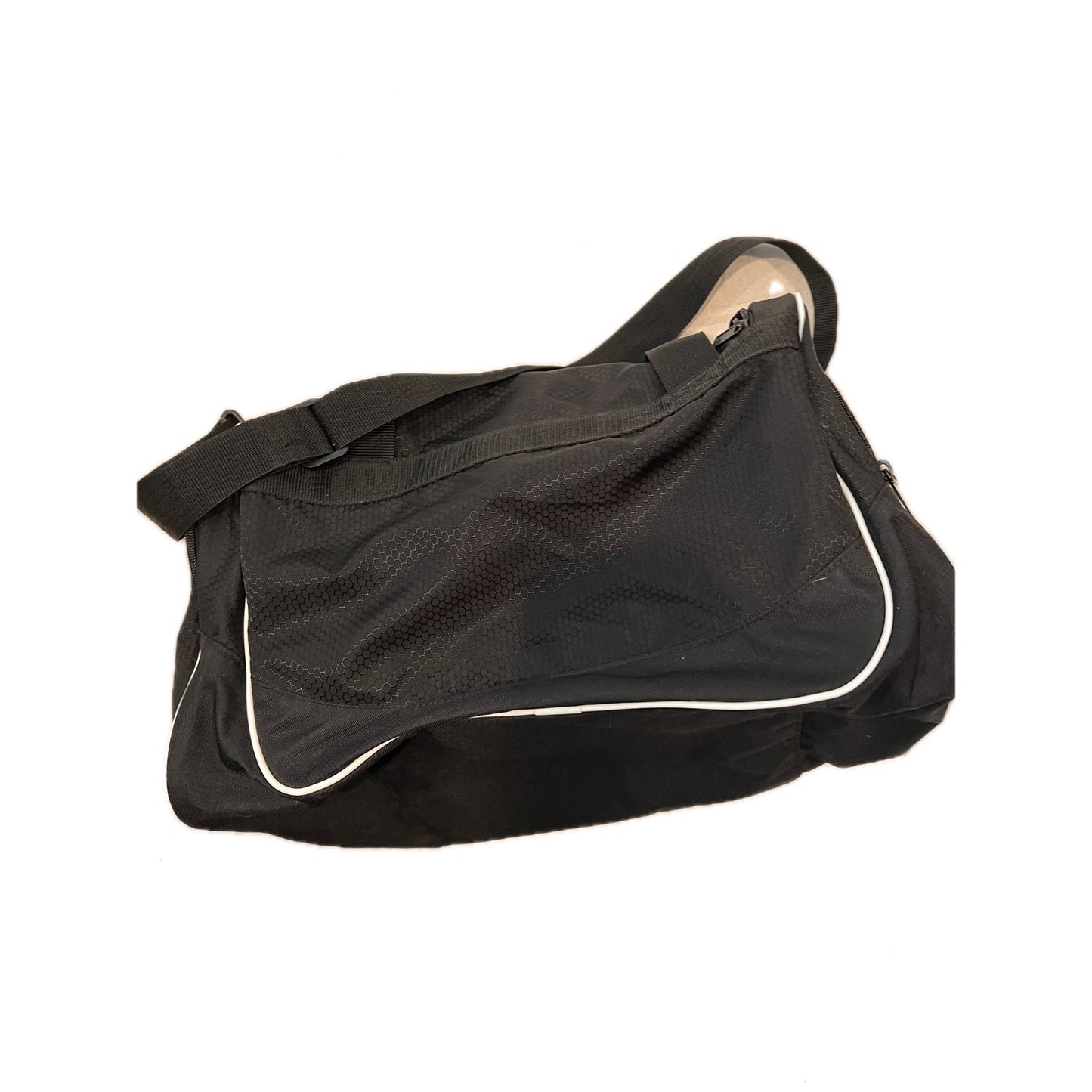 Adidas Defender Medium 20"x12"x10" Black White Duffel Bag