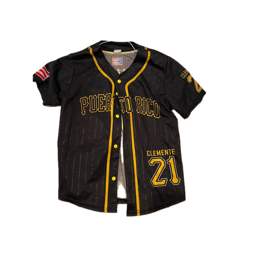 Puerto Rico Baseball Jersey Shirt Clenente 21 XS