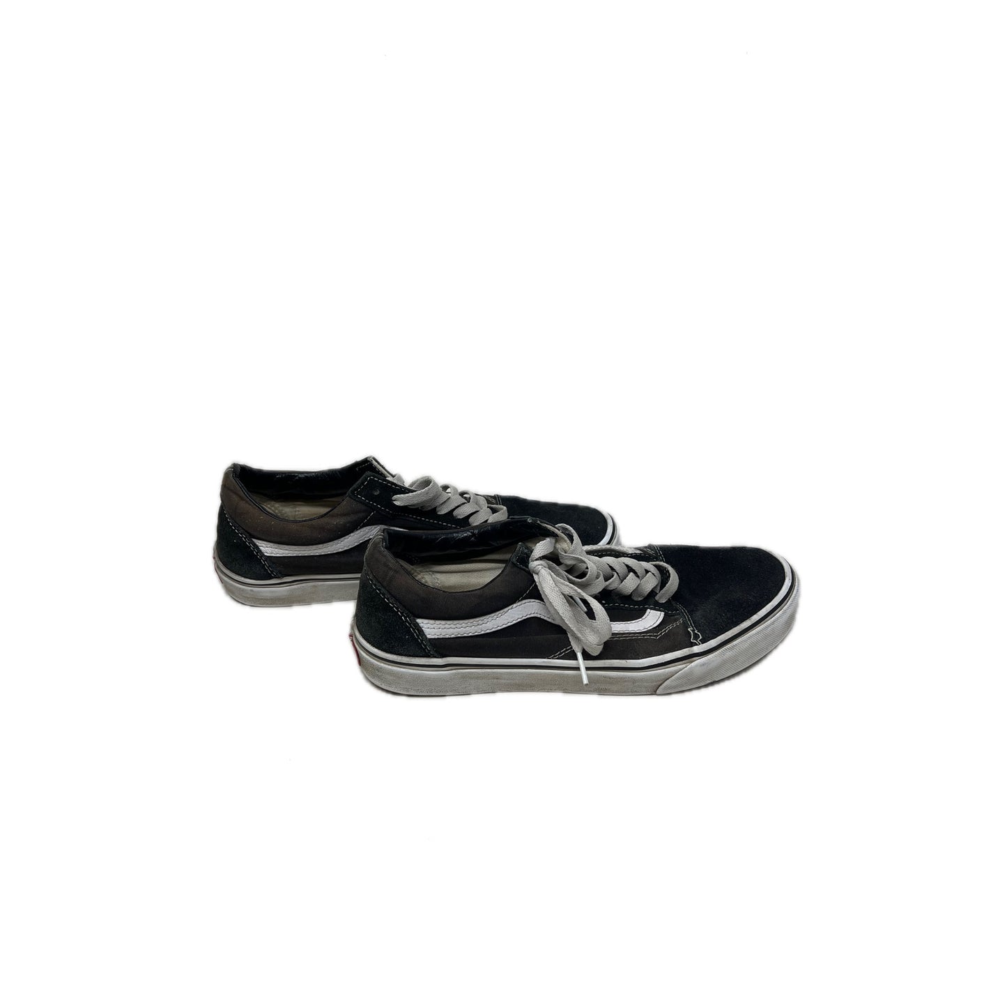 Vans Old Skool Black Suede w Leather Stripe Mens 9.5