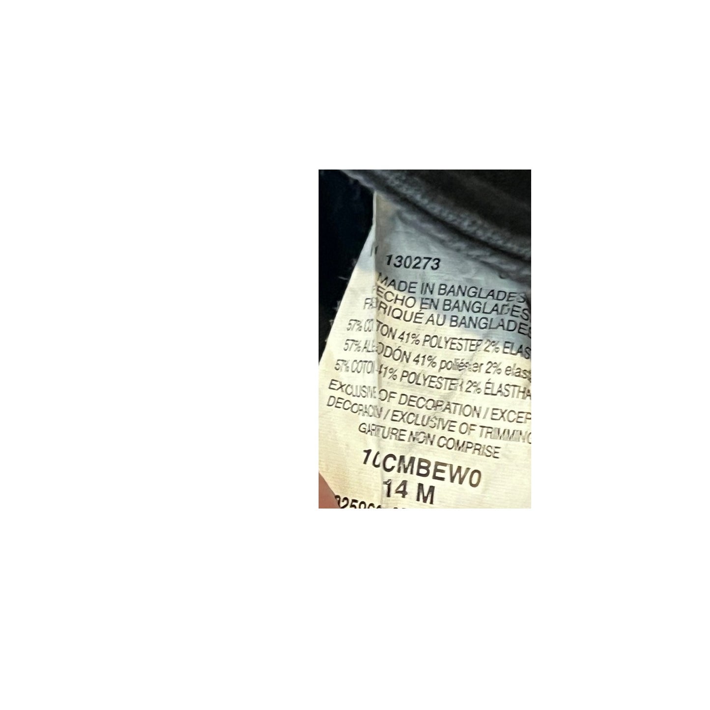 Lee Straight Black Jeans Womans 14M