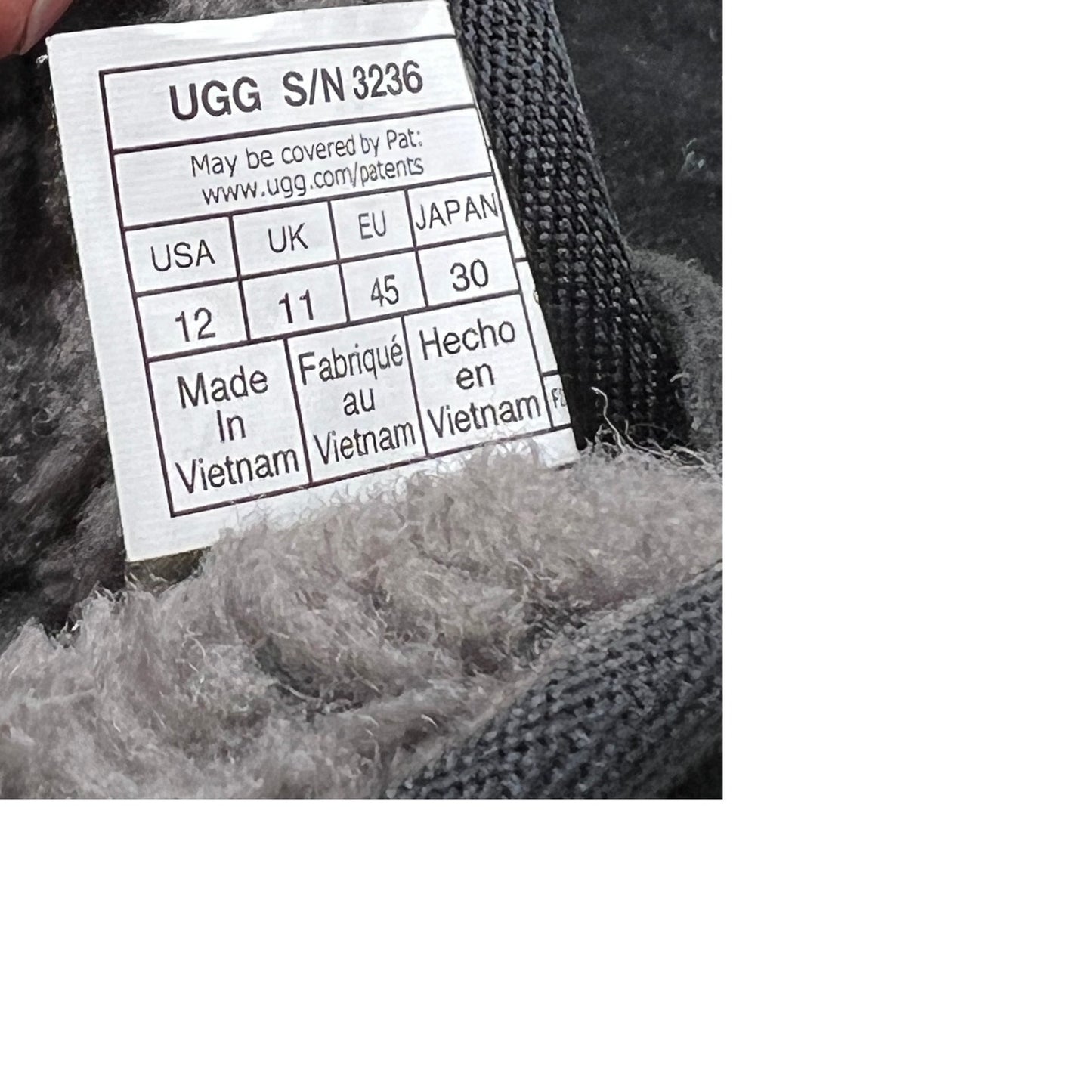 Botín UGG Neumel para hombre, negro gris, talla 12 para hombre