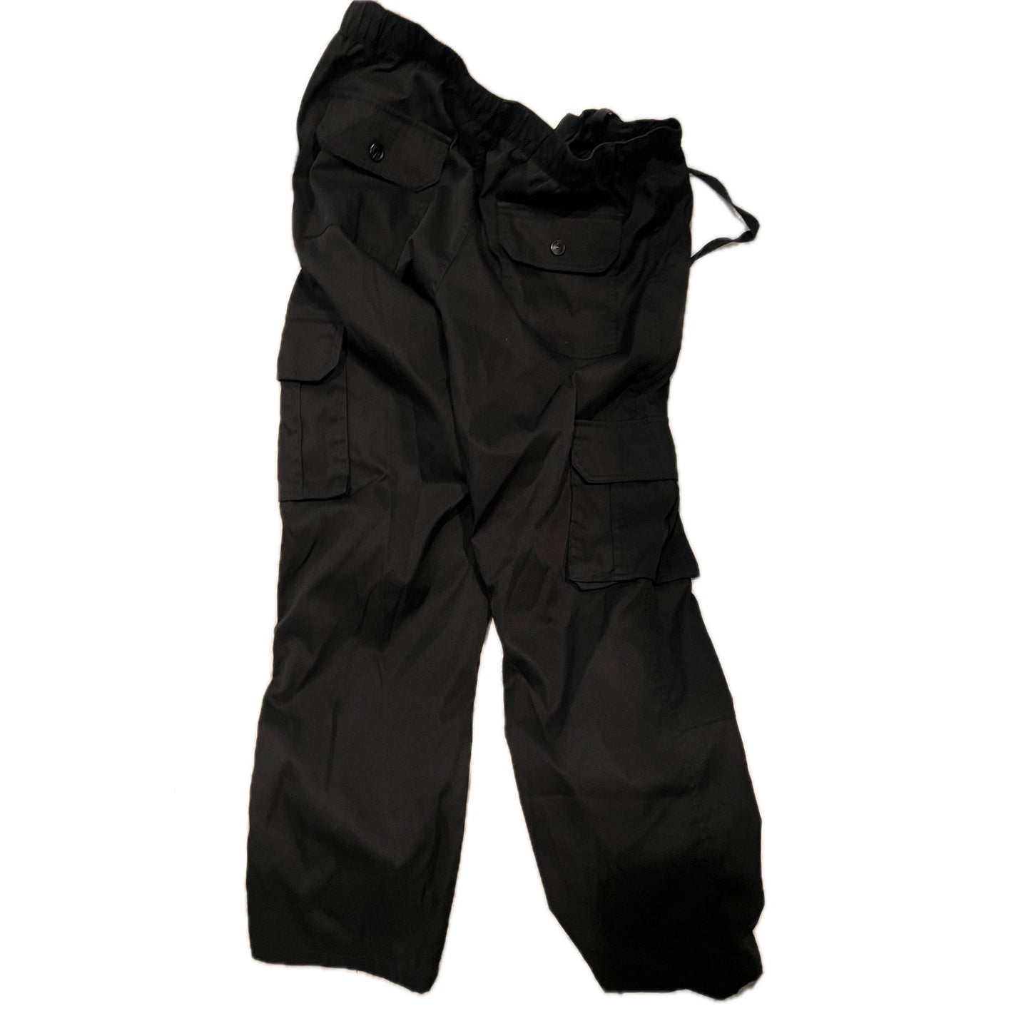 No Label Black Cargo Joggers Mens Medium (32x28)
