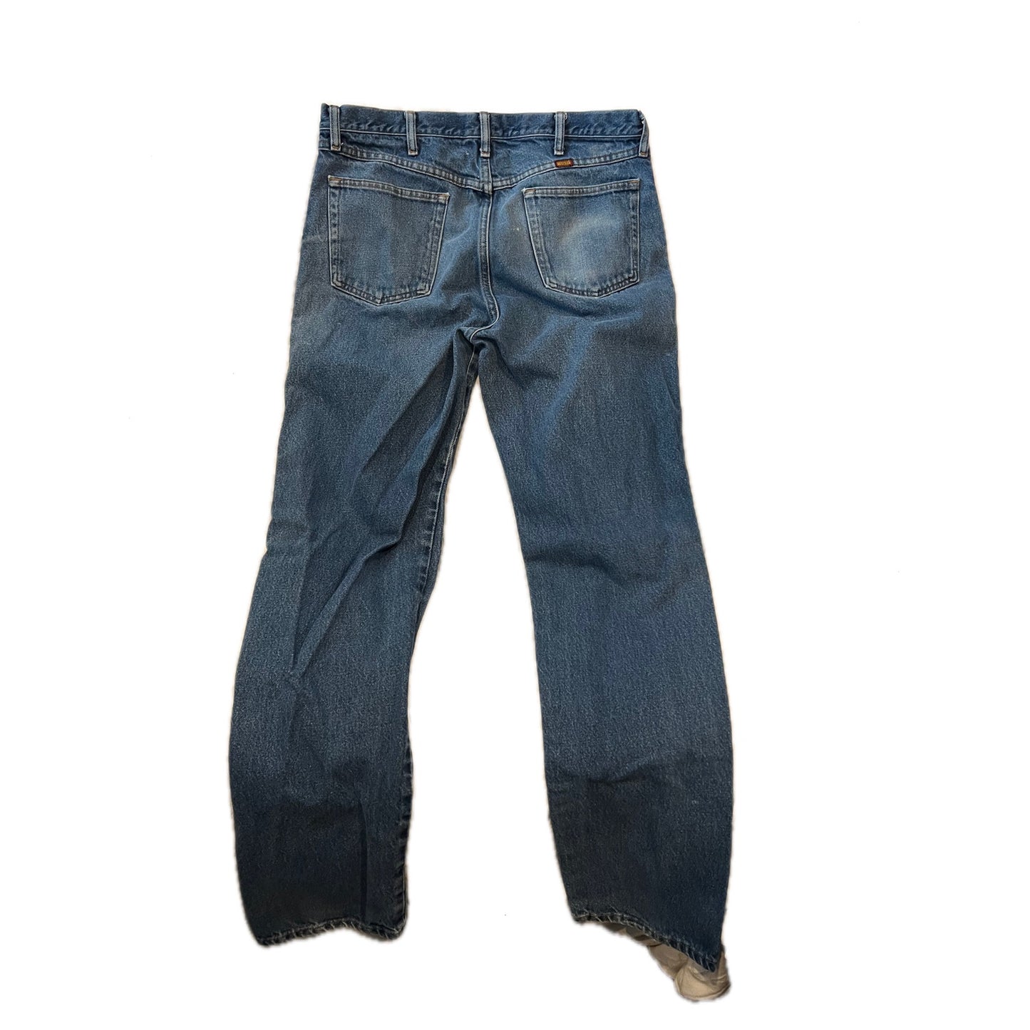 Rustler Blue Straight Leg Jeans, Men's 36x36