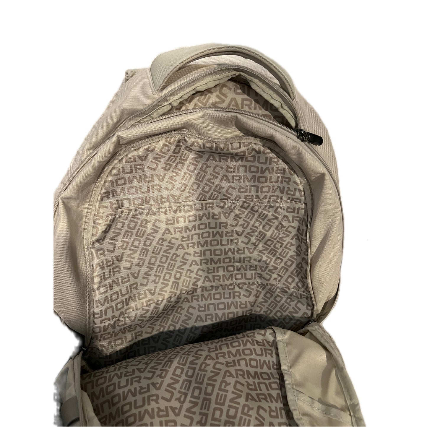 Under Armour Beige Cream Hustle 5.0 Backpack