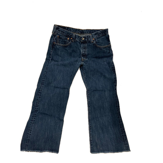 Levi's 501 Blue Classic Straight Leg Jeans Mens 36x25