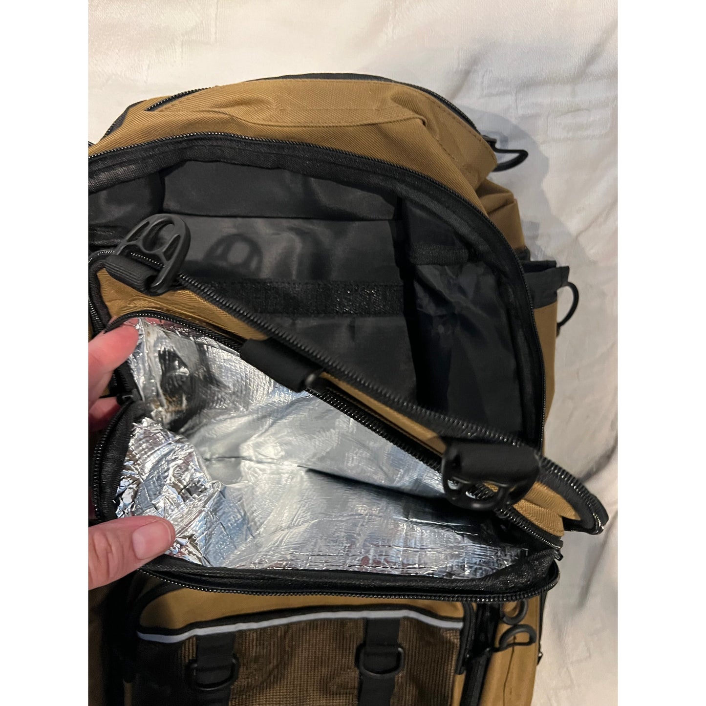 Coyote Colorway Molle Tactical Backpack w/ Cold Pouch