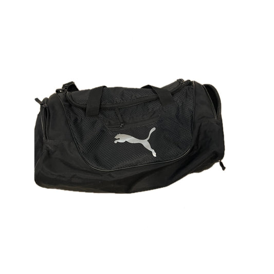 Puma Training Black White Duffel Bag 20"x10"x10"