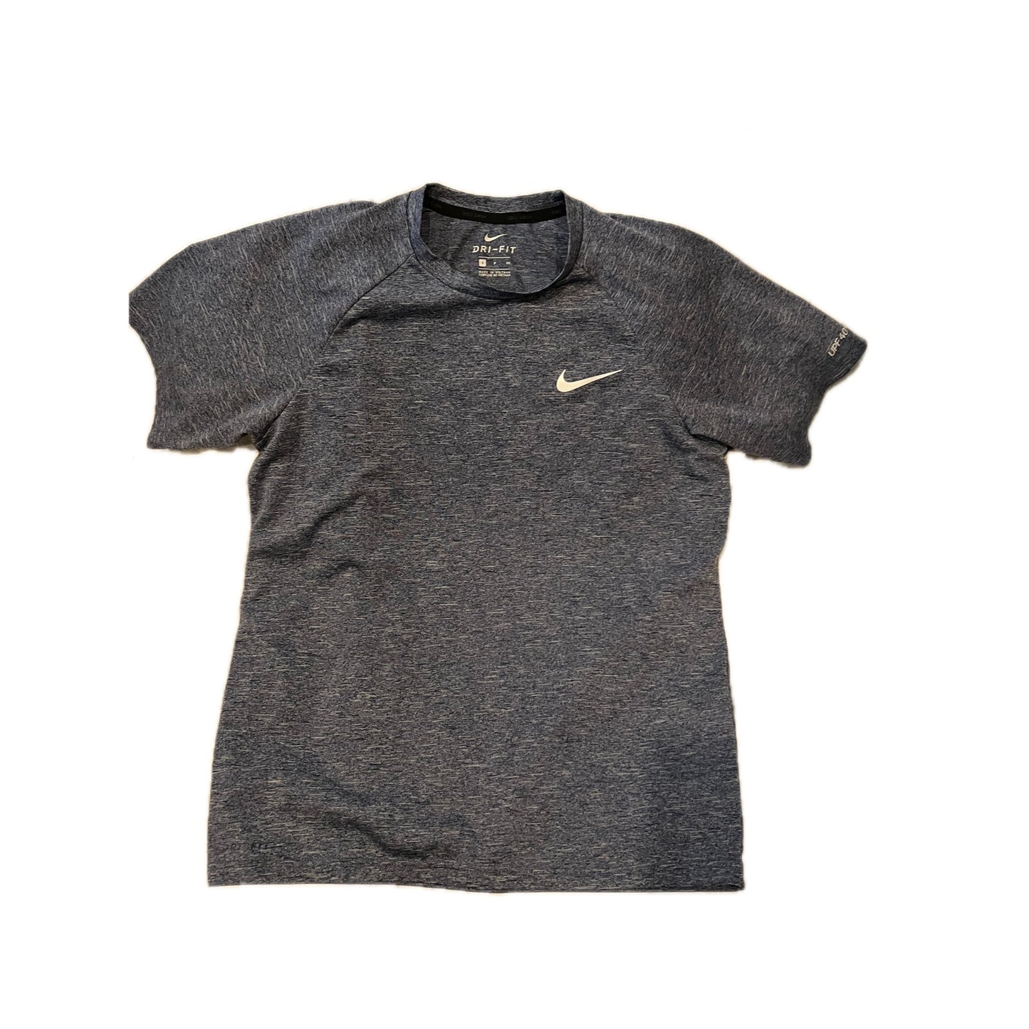 Nike Dri Fit Gris Azul Camiseta de nieve para hombre Talla S