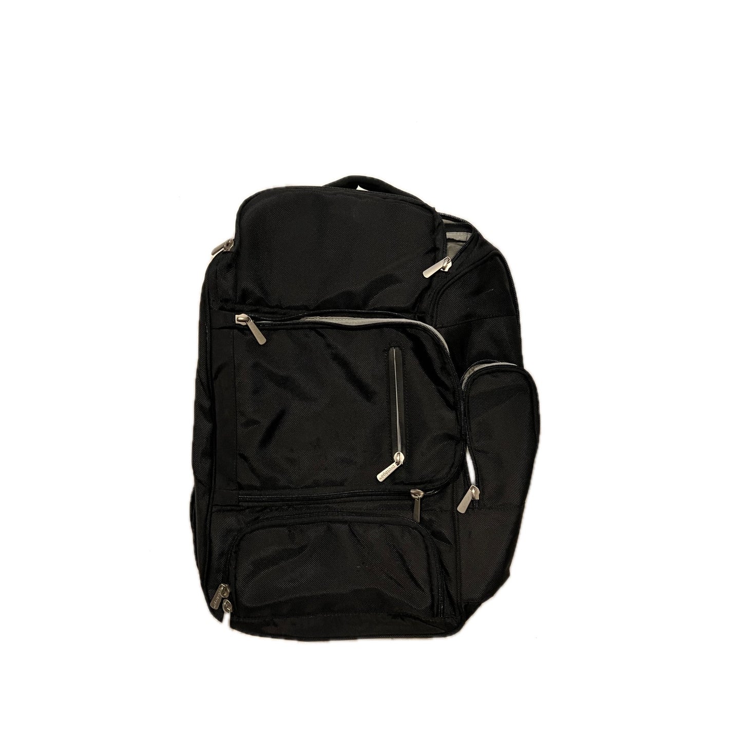Protege 18" Weekender Travel Backpack w Laptop Sleeve, Black