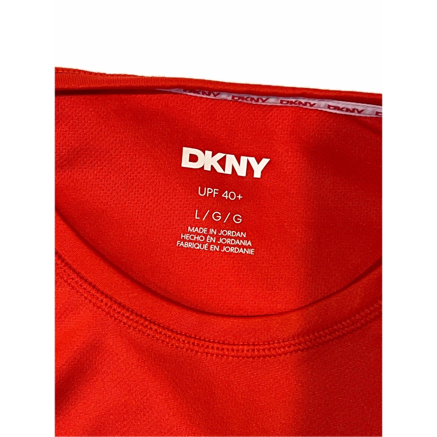 DKNY New York Red Tank Top T-Shirt Mens L