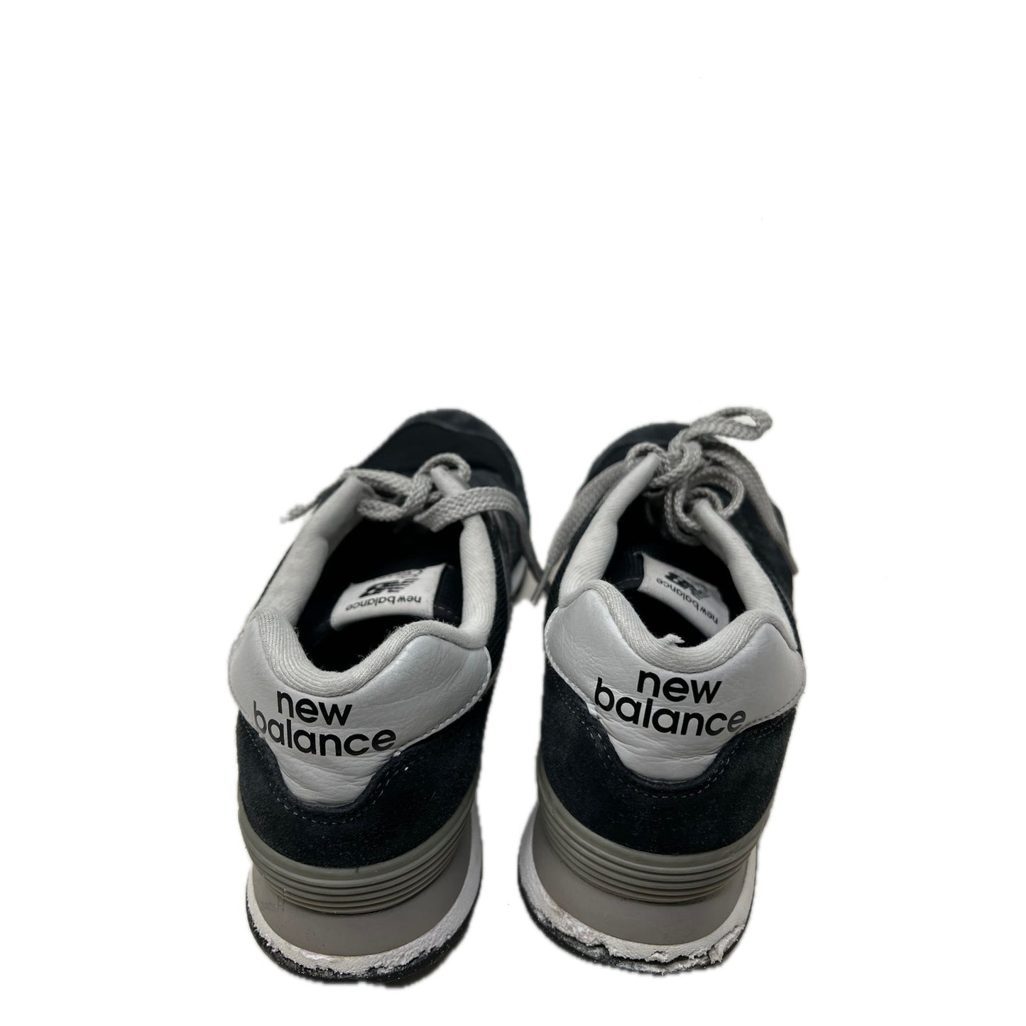 New Balance 574 Baskets Noires Grises Unisexe Homme 8 Femme 9.5