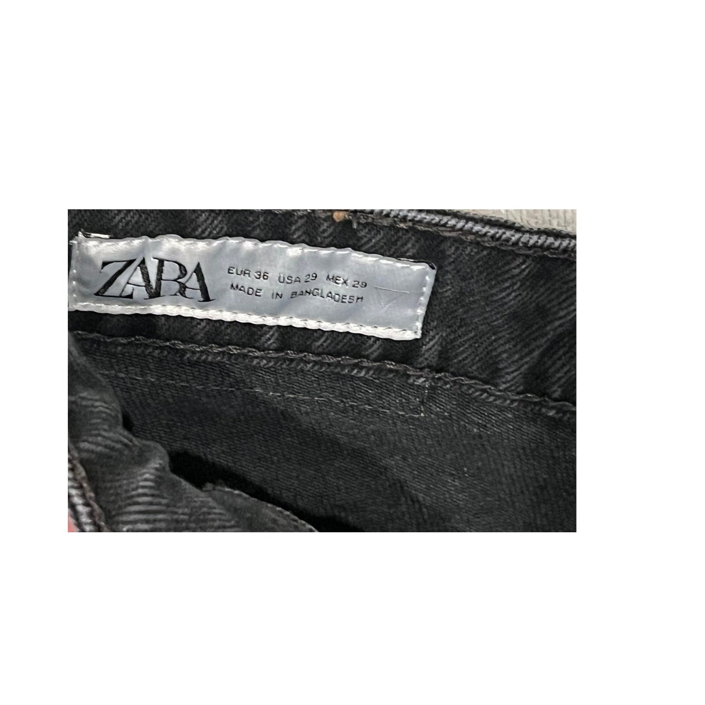 Zara Black Jean Shorts Mens Waist 29