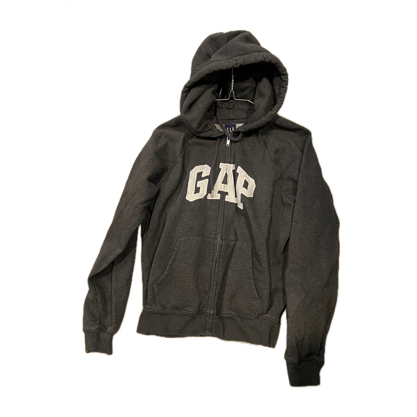 The Gap Zip Up Charcoal Gray Hoodie Mens L
