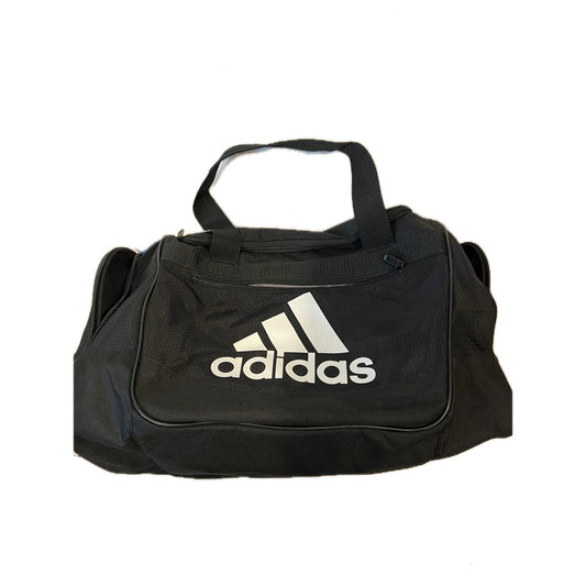 Adidas Defender Small 16"x10"x8" Black Duffel Gym Bag