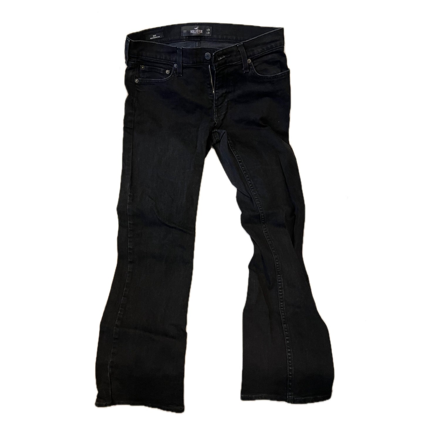 Hollister Boot Fit Black Jeans Mens 30x30