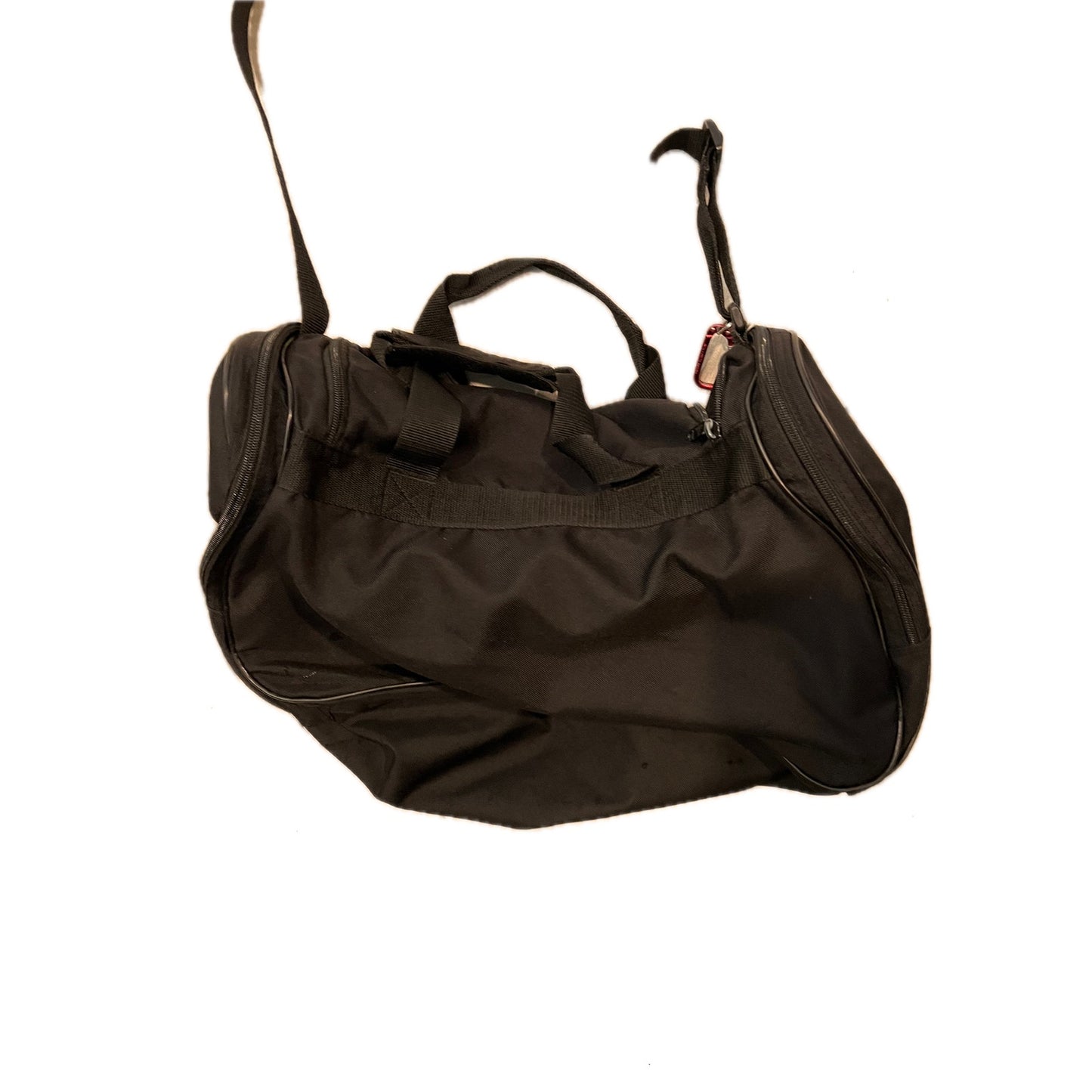 Adidas Faux Leather Medium 18"x12"x10" Black Duffel Gym Bag