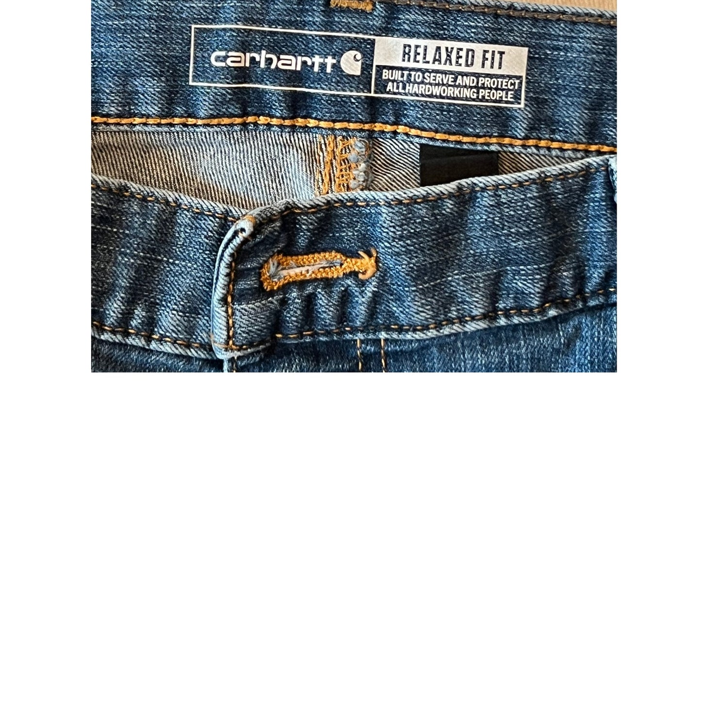 Carhartt Relaxed Fit Blue Jeans Mens 38x32