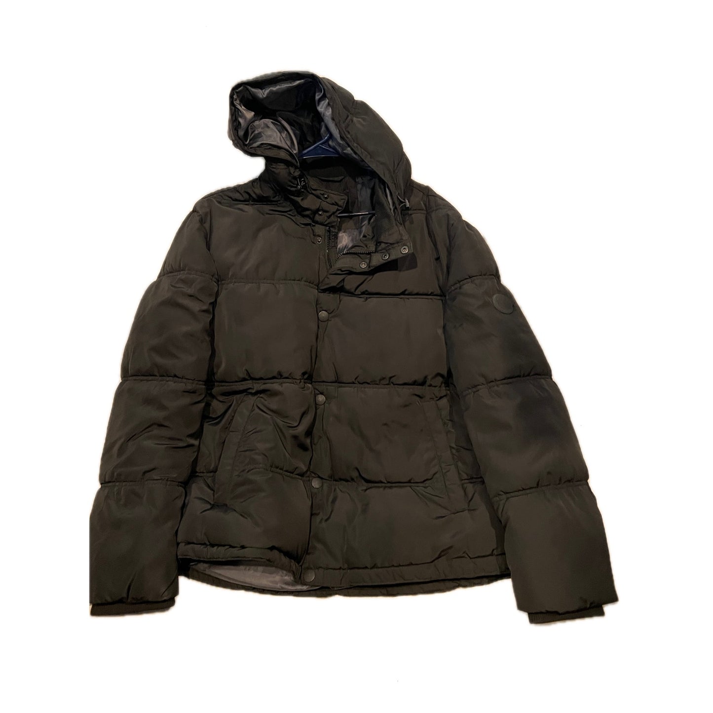Chaqueta Acolchada Negra Lucky Brand Los Ángeles Talla XL de Hombre