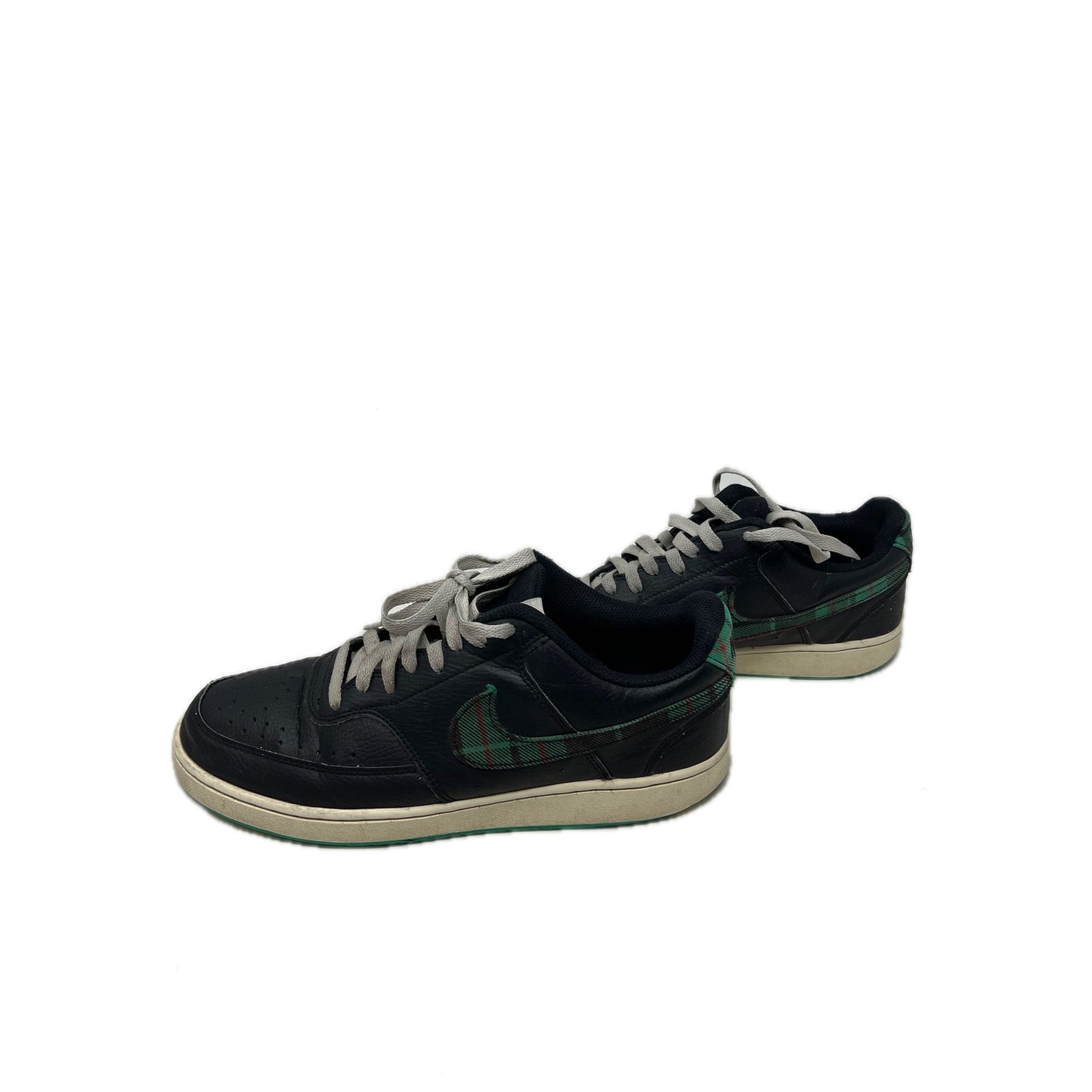 Nike Court Vision Low Green Plaid Shoes Mens 10