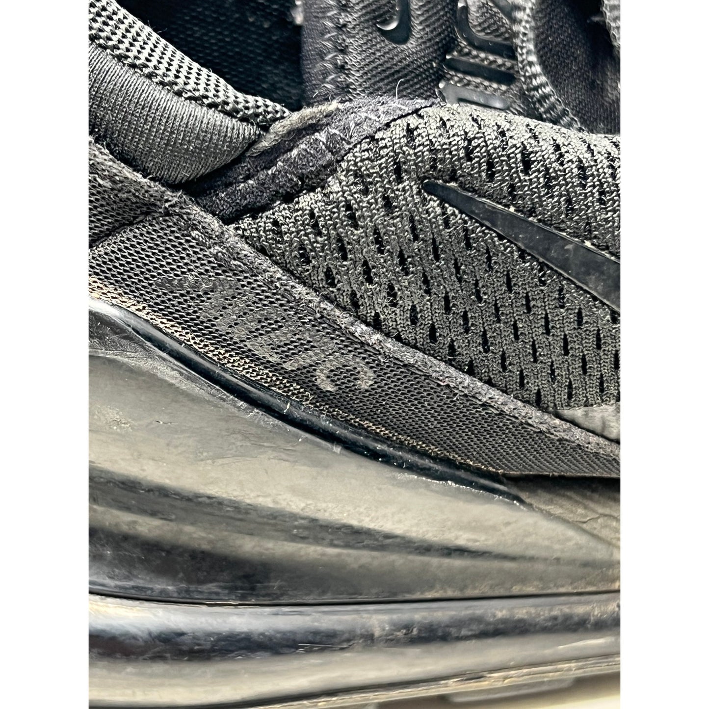 Nike Air Max 270 Triple Black para hombre, talla 13