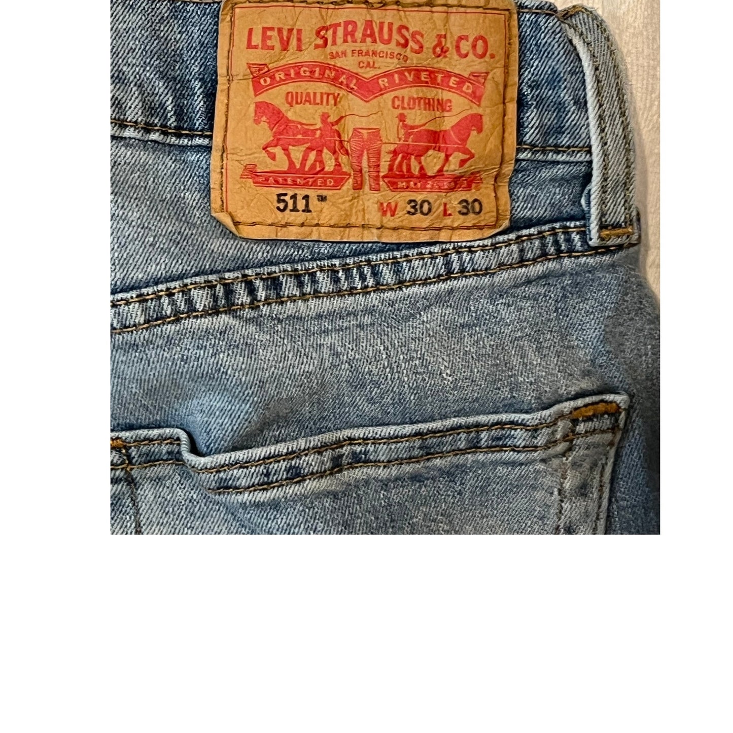 Levi's 511 Vaqueros Azules Corte Ajustado para Hombre 30x30